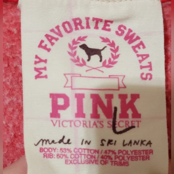 PINK V-neck Hoodie - Picture 5 of 6